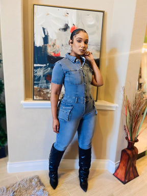 All in one Jean jumpsuit
