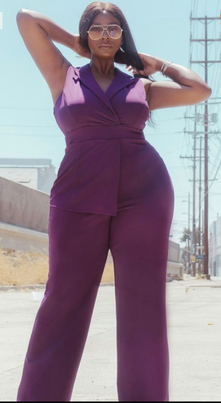 The "Amethyst Dream" Purple Jumpsuit