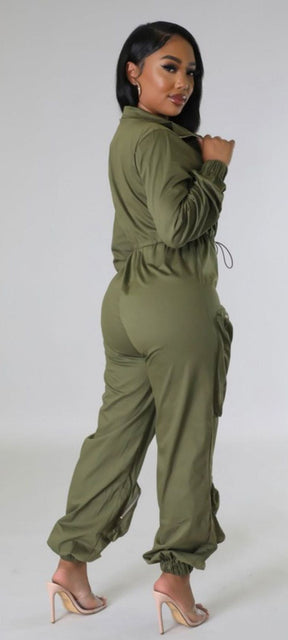 Olive Green Envy Jumpsuit
