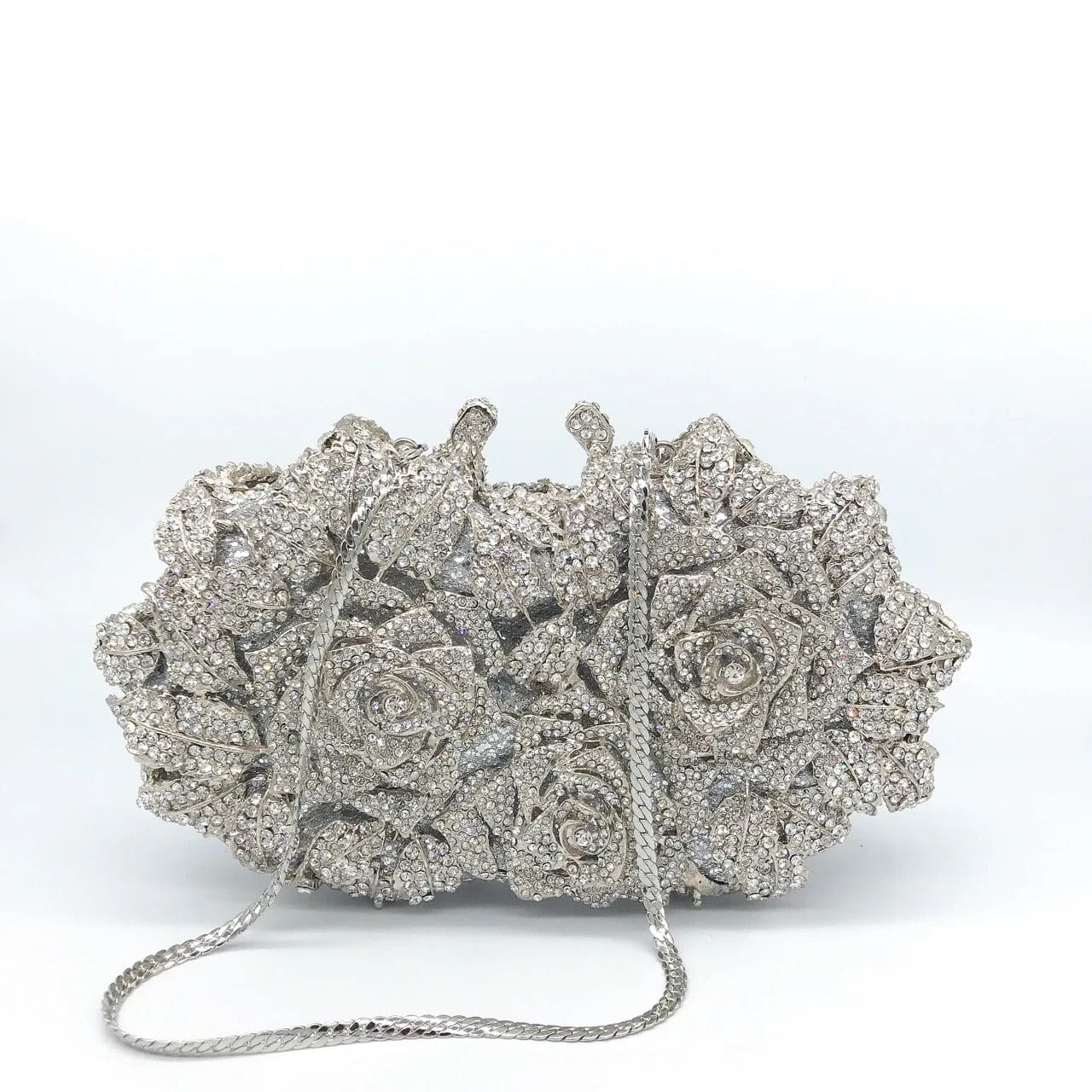 Golden Silver Luxury Crystals Evening Bags Bride Handbags