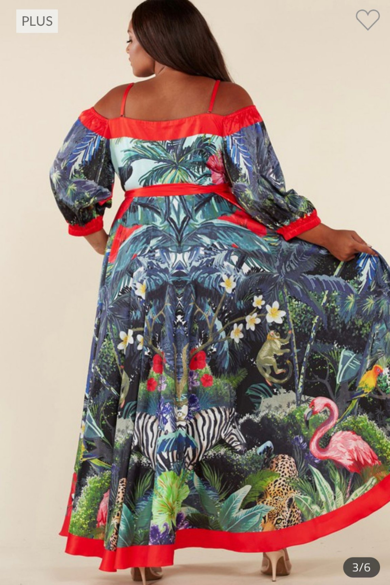 Samantha Floral Printed Maxi Dress
