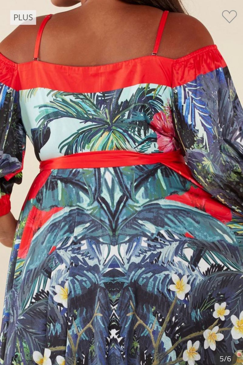 Samantha Floral Printed Maxi Dress