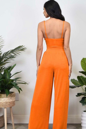 Eloise Cami Top & Wide Leg Pants Set