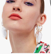 Chunky jeweled earrings