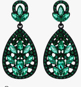 Seeded Emerald earrings